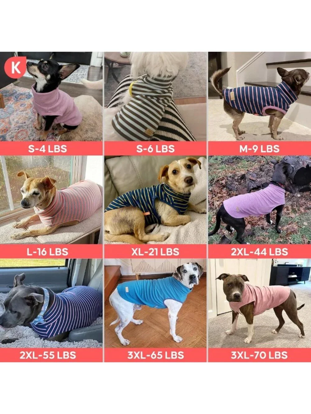 Cozy 2-Pack Dog Sweaters | Warm Turtleneck Pullovers for Medium & Large Dogs